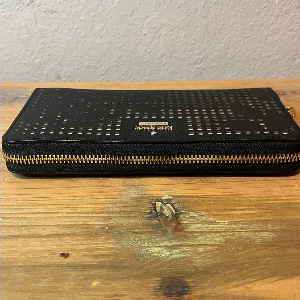 Kate Spade New York Cameron Street Perforated Stacy Zip Around Wallet - Picture 5 of 10